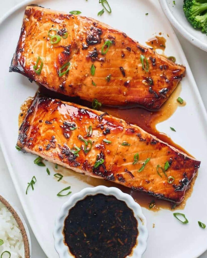 Air fryer Honey Garlic Salmon 🍣