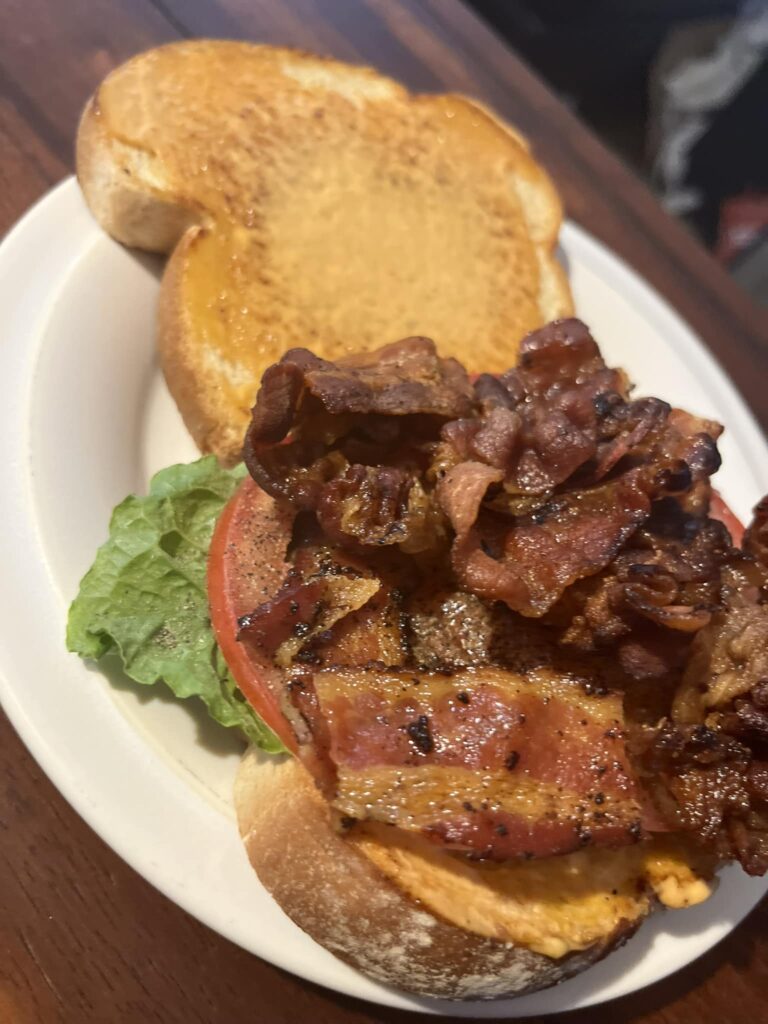 BLT with a chipotle aïoli