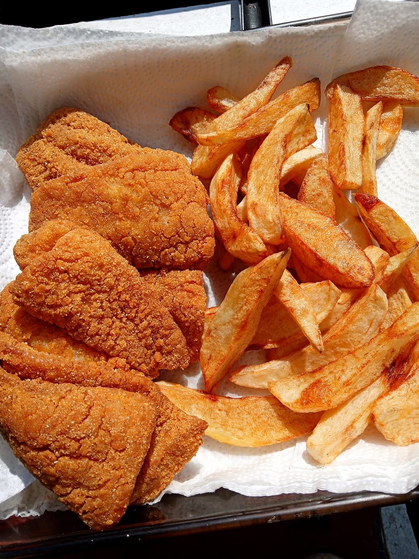 FRIED FISH AND  FRIES