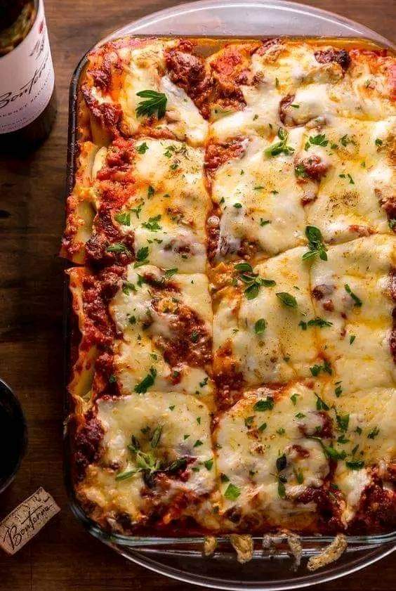 The Best Homemade Lasagna 😍 ❤️❤️❤️