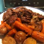 Chuck roast, potatoes and some carrots!!
