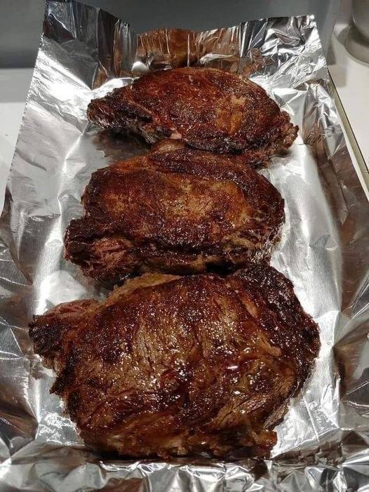 Keto Ribeye Steaks with Garlic Rosemary Butter