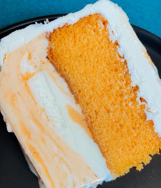 Orange Creamsicle Ice Cream Cake