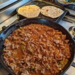 Carne Guisada with floor tortillas