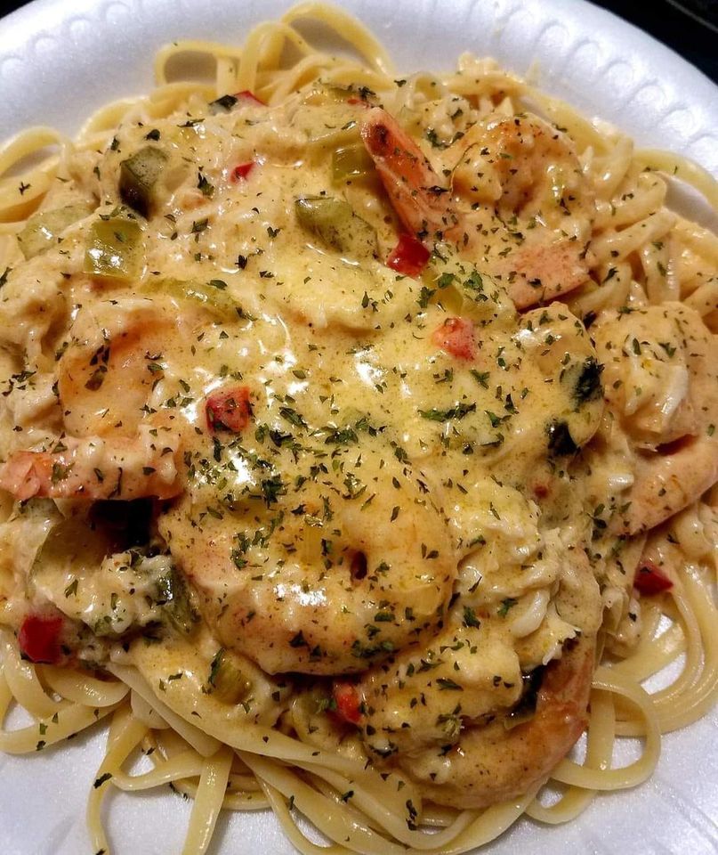 Shrimp & Crab Pasta with Creamy Cajun Sauce