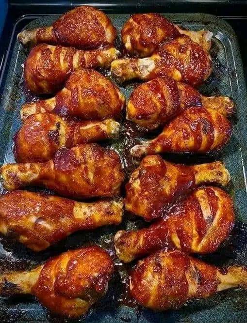 Oven Fried Chicken Legs   😍😋