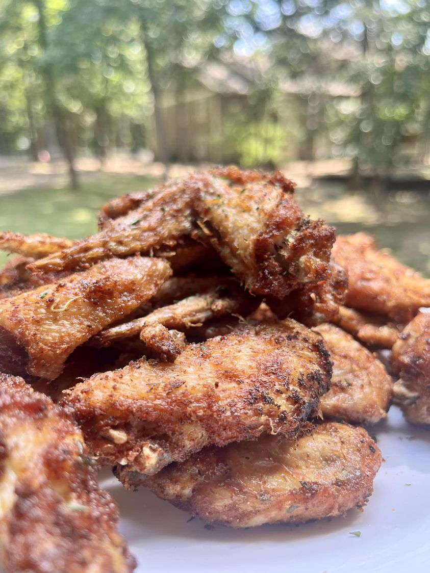 Flourless fried chicken wings 🔥🔥🔥