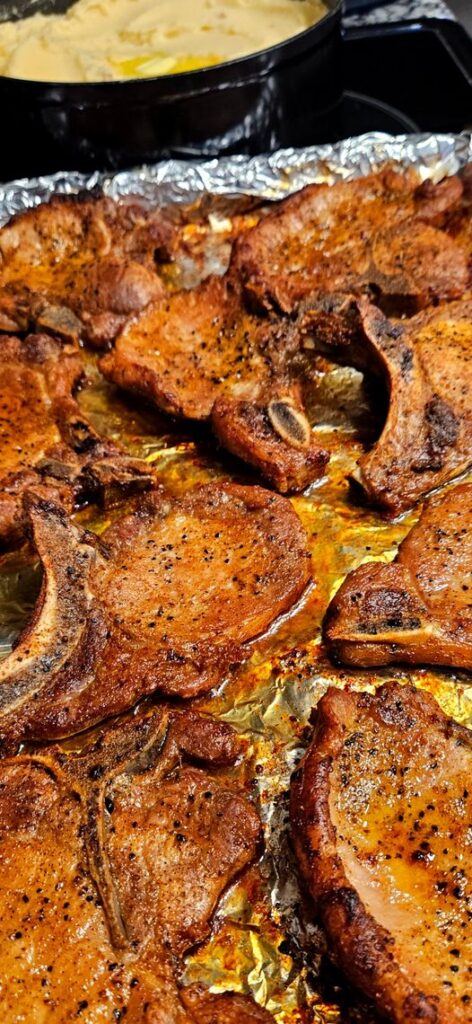 JUICY BAKED PORK CHOPS RECIPE