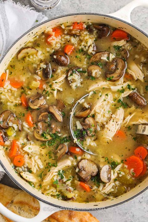 KETO CHICKEN & MUSHROOM SOUP