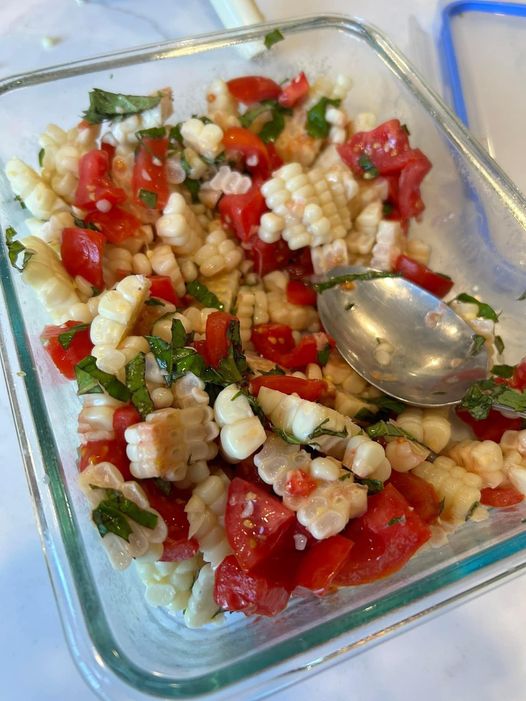 Corn Tomato Basil Salad