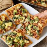 CHICKPEA SPINACH PIZZA WITH A SWEET POTATO CRUST