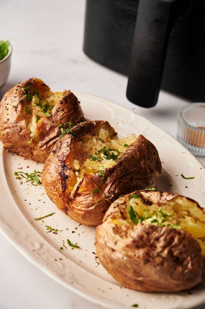 Air fryer jacket potatoes