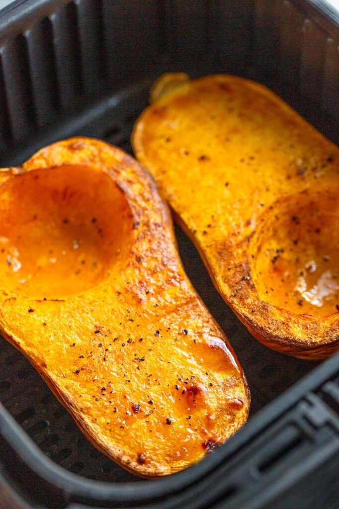 AIR FRYER BUTTERNUT SQUASH HALVES