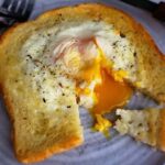 Air fryer Egg in a Toast.