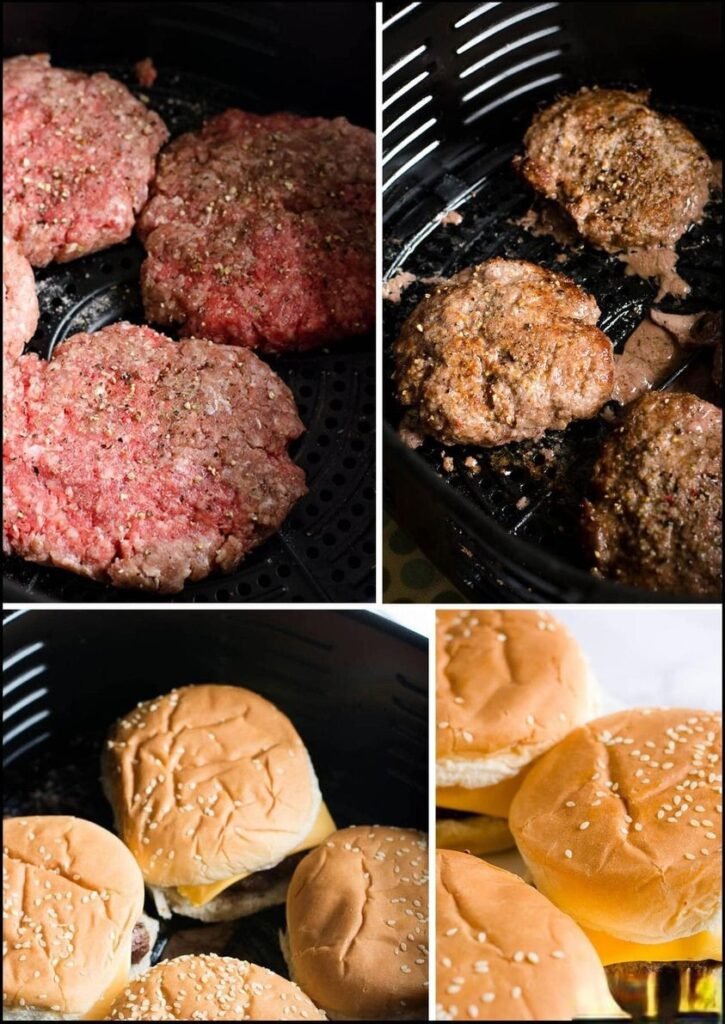 Easy Air Fryer Burgers