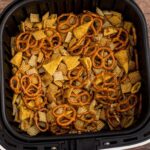 Air fryer Halloween Chex Mix