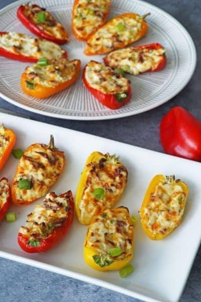 Air-Fried Stuffed Mini Sweet Peppers