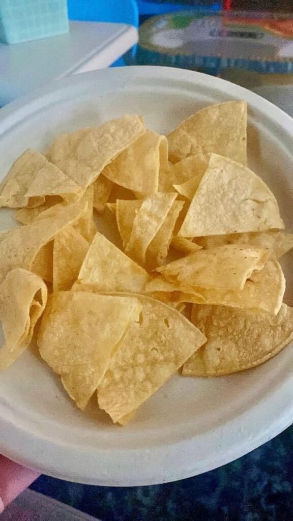 Two Ingredient Air Fryer Tortilla chips