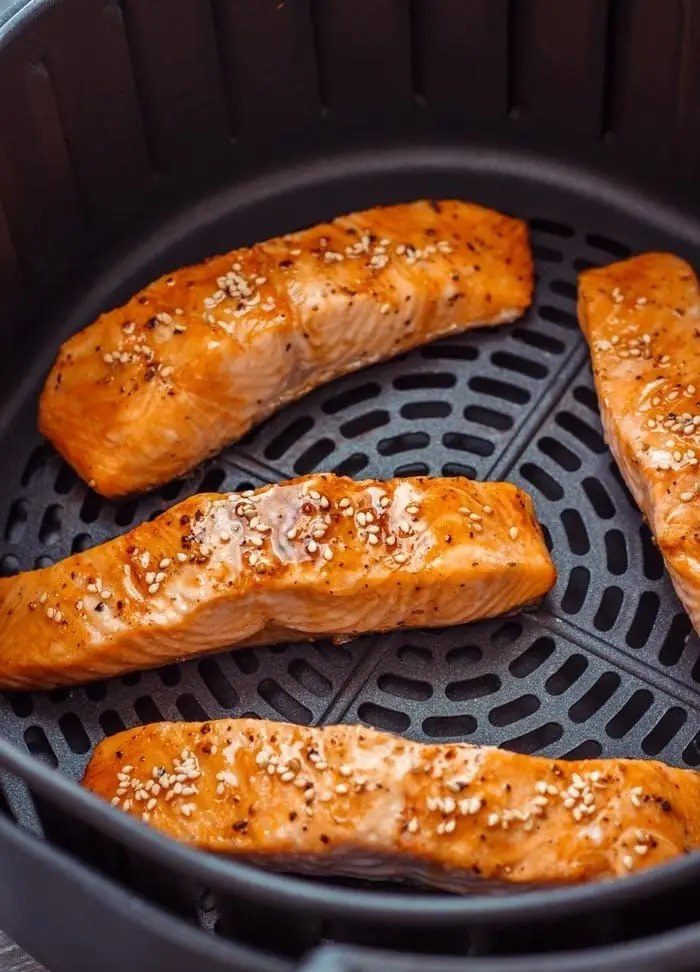 Honey Glazed Air Fryer Salmon
