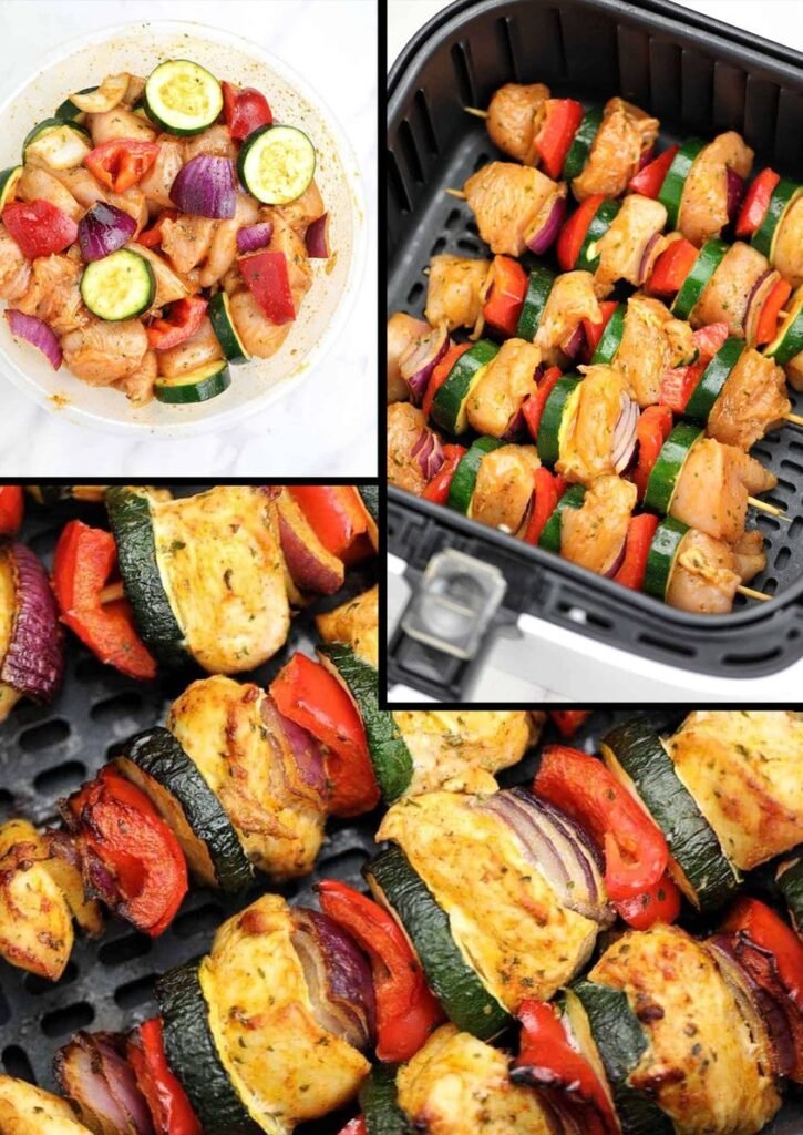 Air Fryer Grilled Chicken Kebabs