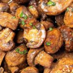 AIr fryer Garlic Butter Mushrooms