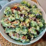 Skinny Creamy Broccoli Salad