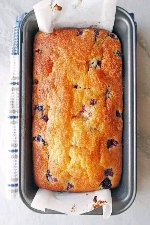 Air fryer Lemon blueberry bread