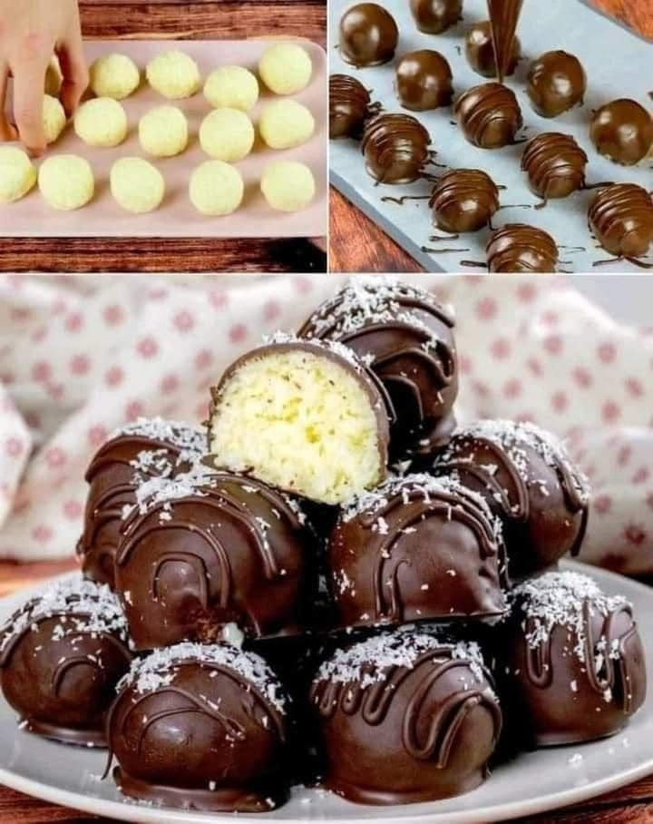 Weight Watchers-friendly Coconut and Chocolate Truffles: