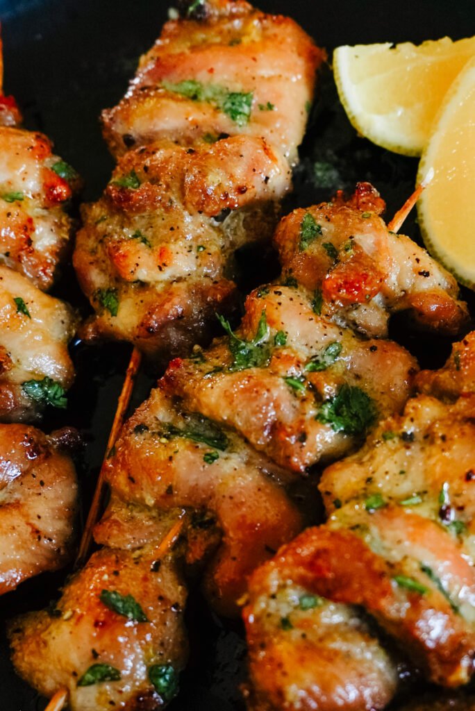 Mystery Sauce Chicken Kebabs