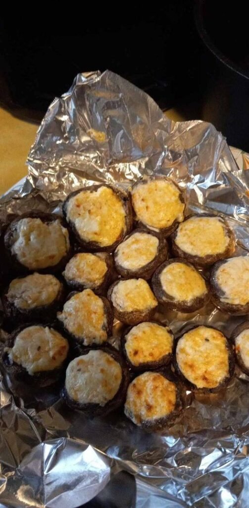 stuffed mushrooms in the air fryer