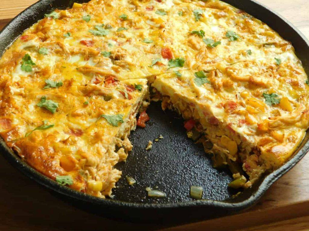 Chicken Frittata (Southwestern Style)