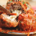 Mozzarella Stuffed Meatballs