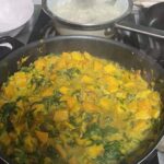 Vegan Butternut Squash Curry in Coconut Spinach Cream Sauce