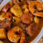 Shrimp sausage & potato stew