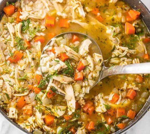 Weight Watchers CHICKEN VEGETABLE RICE SOUP RECIPE