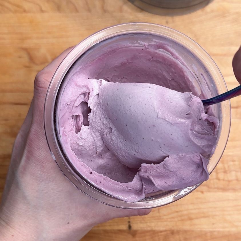 Cottage Cheese Berry Protein Ice Cream