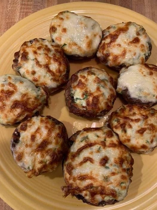 W/W Spinach Dip Stuffed Mushrooms Recipe