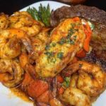 Garlic Butter Steak and Shrimp