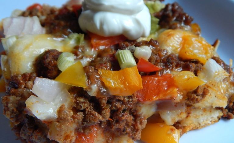 Taco fiesta bubble up casserole