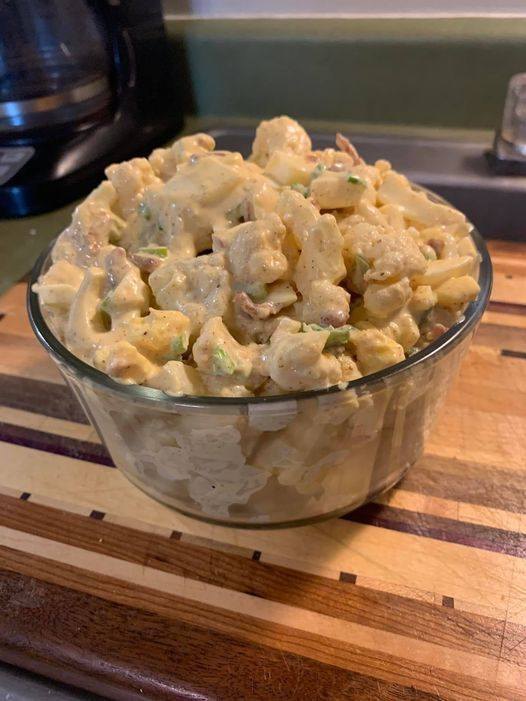 Keto Cajun Faux-tato Salad Delight