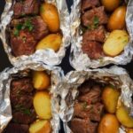 Garlic Butter Steak and Potato Foil Packets