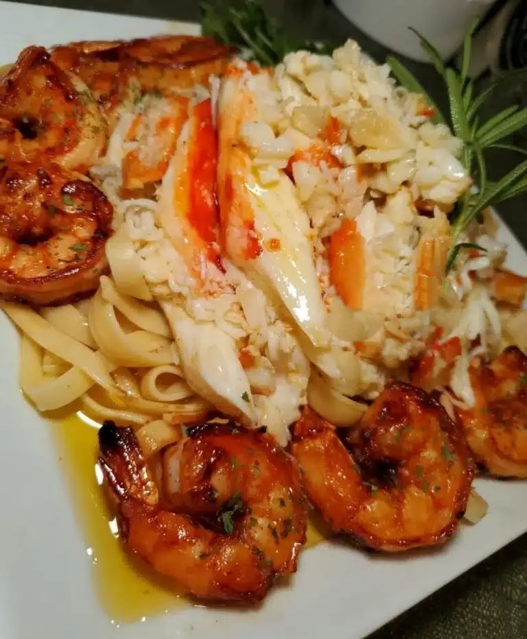 GARLIC BUTTER SHRIMP PASTA