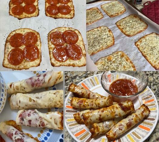 Low-Point Pizza Roll-ups (Weight Watchers):