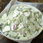 Keto Creamy Cucumber Salad with Red Onion