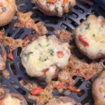 Airfryer stuffed mushrooms