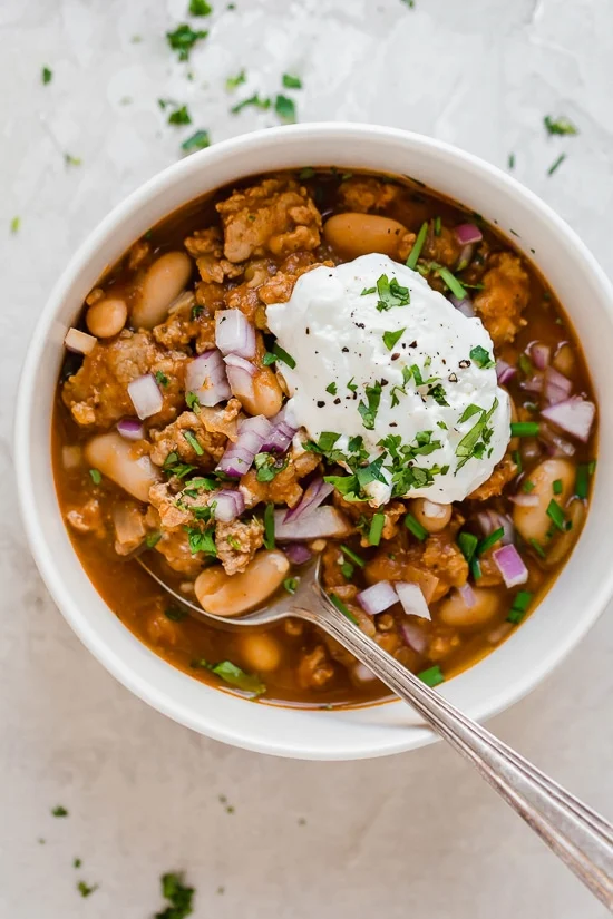 Turkey White Bean Pumpkin Chili