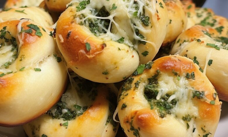 Keto Garlic Parmesan Knots
