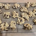 Peanut butter, banana & chocolate chip protein cookies