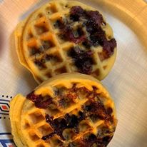 KETO BLUEBERRY CHAFFLES