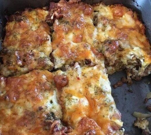 KETO CHEESEBURGER CASSEROLE